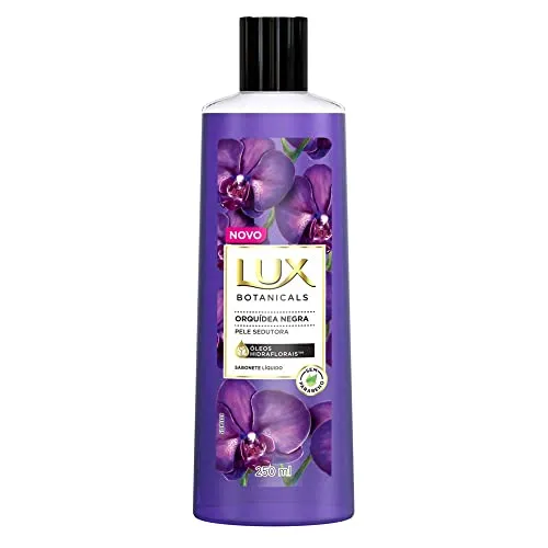 Lux Sabonete Líquido Corporal Orquídea Negra Óleos Hidraflorais Botanicals Frasco 250Ml