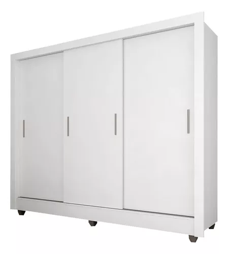 Guarda Roupa 3 Portas 2 Gavetas Vivian Branco