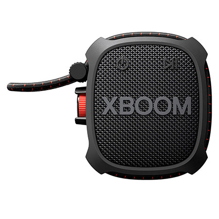 LG XBOOM XG2T Caixa de som Bluetooth portátil - Resistência militar, à prova d'água (IP67), 10 horas de Bateria e Cordão Ajustável