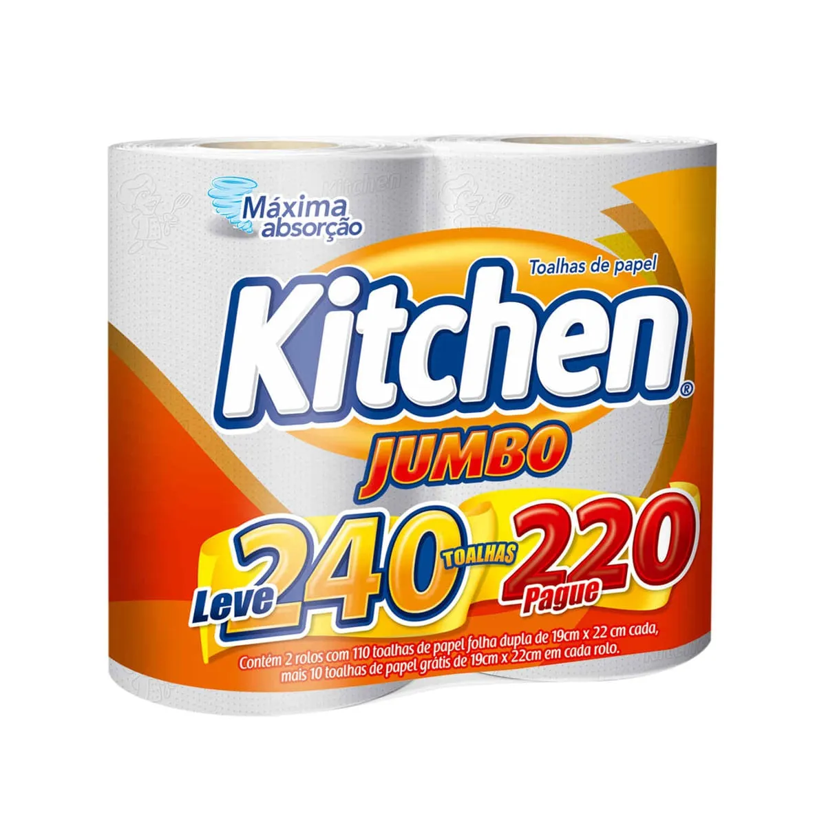 [Regional] Papel Toalha Branco Kitchen 2 Unidades