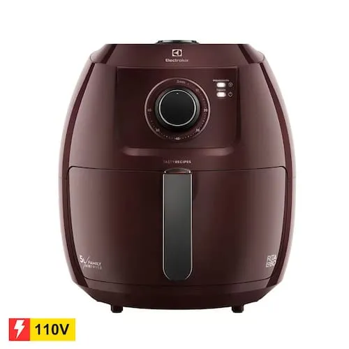 REEMBALADO: Fritadeira Elétrica Air Fryer Electrolux EAF51 5L – Dark Red 110V