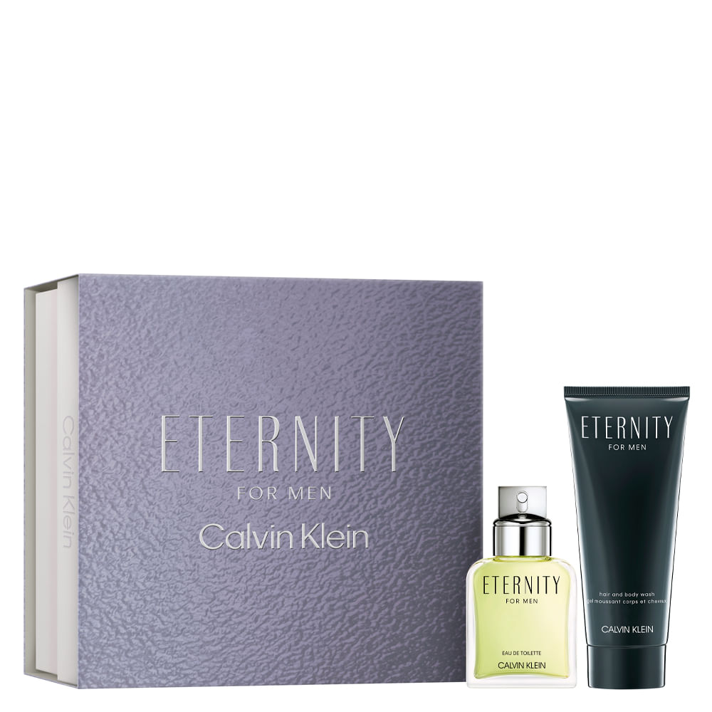 Kit Calvin Klein Perfume Eternity For Men Eau de Toilette 50 ml Masculino + Gel de Banho 100 ml