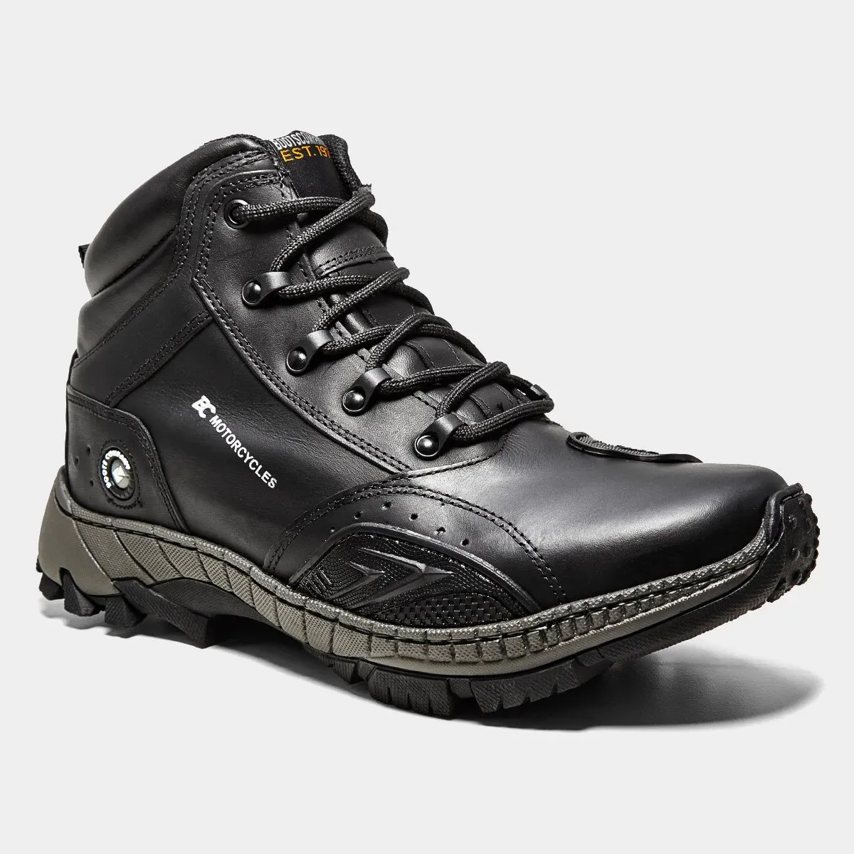 Bota Boots Company Cano Alto, Couro, Motociclista