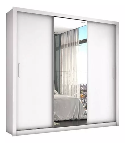 Guarda Roupa Casal 4 Espelhos 3 Portas De Correr 4 Fiwt