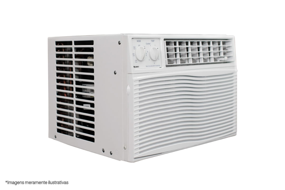 Ar Condicionado Janela Gree 7000 BTU/h Frio R32 Mecânico GJC07BV-A6NMND1A – 127 Volts