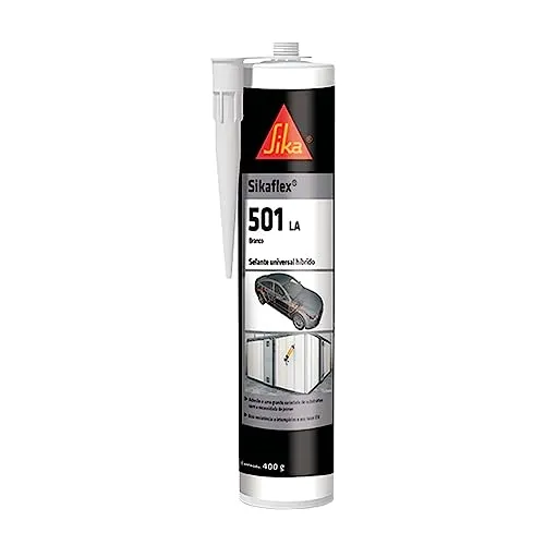Sika - Selante Industrial multiuso - Sikaflex-501 LA Branco - Vedação industrial - Uso geral - Livre de isocianato - Cartucho 400g