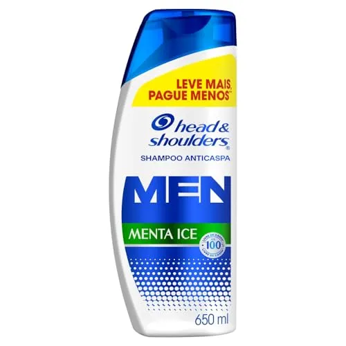 【 Gratis com Cashback P&G】Shampoo Anticaspa Head & Shoulders Menta Ice 650 ml