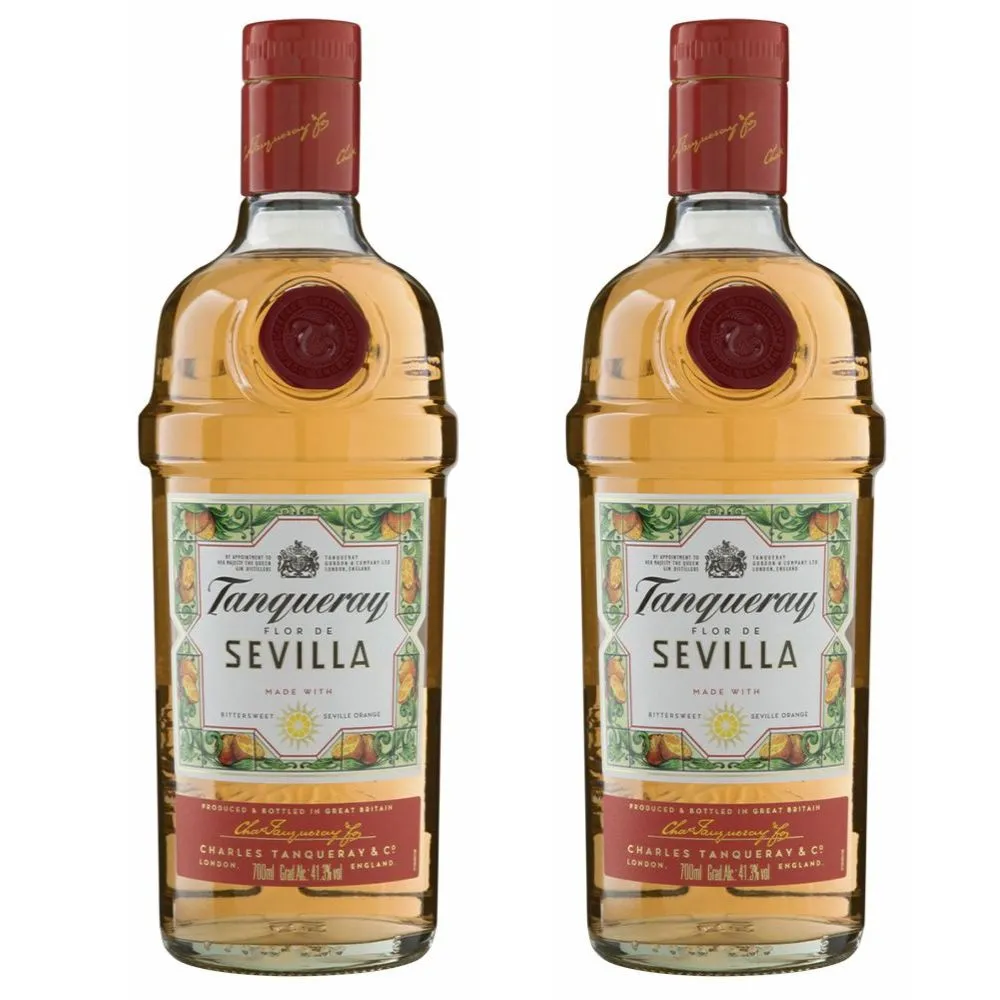 [75R$ a Unidade] Kit 02 Tanqueray Flor De Sevilla GinÂ 700ml