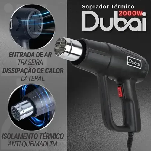 Soprador Térmico 2 Velocidades Heat Gun 2000W 220V