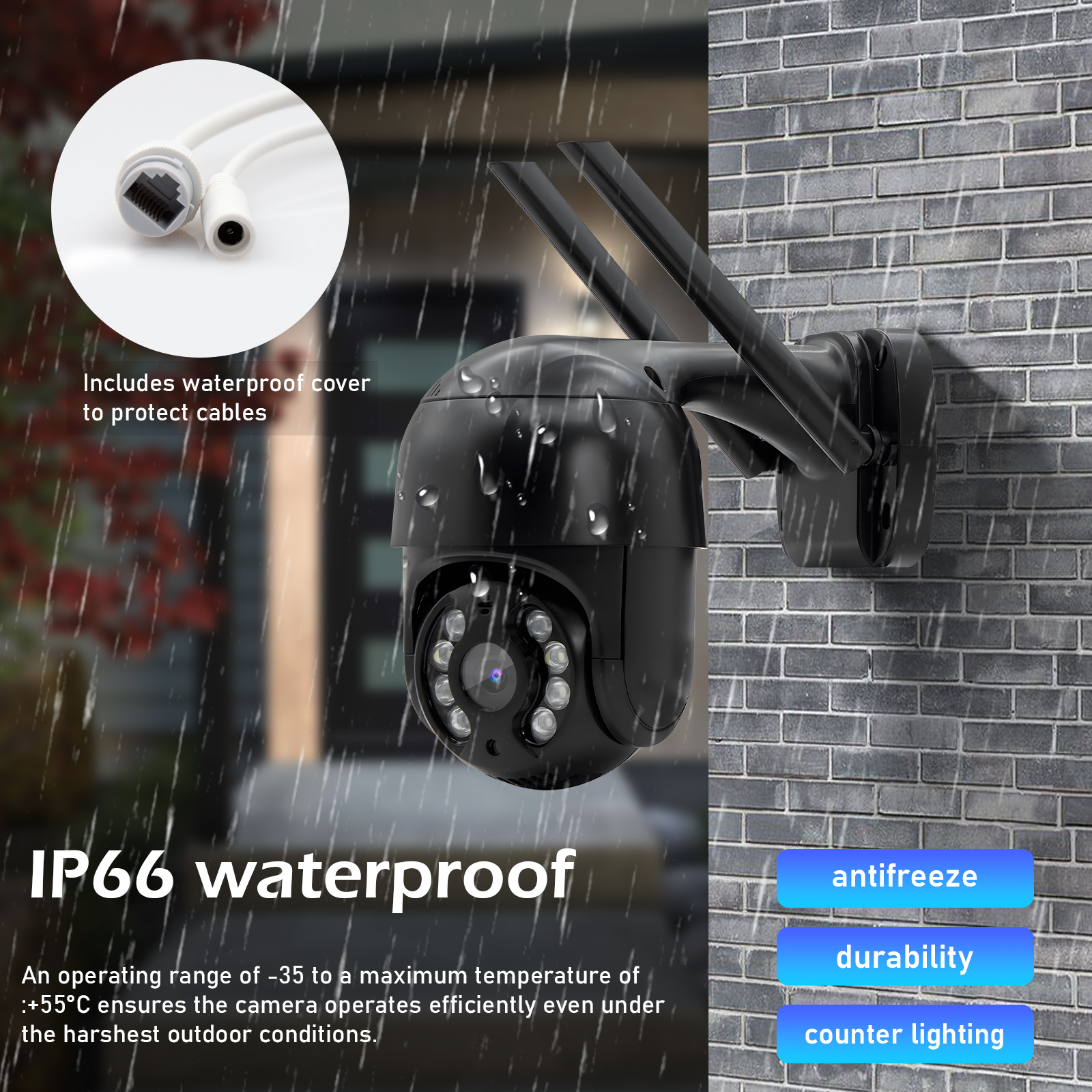 [Do Brasil] Câmera De Segurança Externa icsee, 3MP