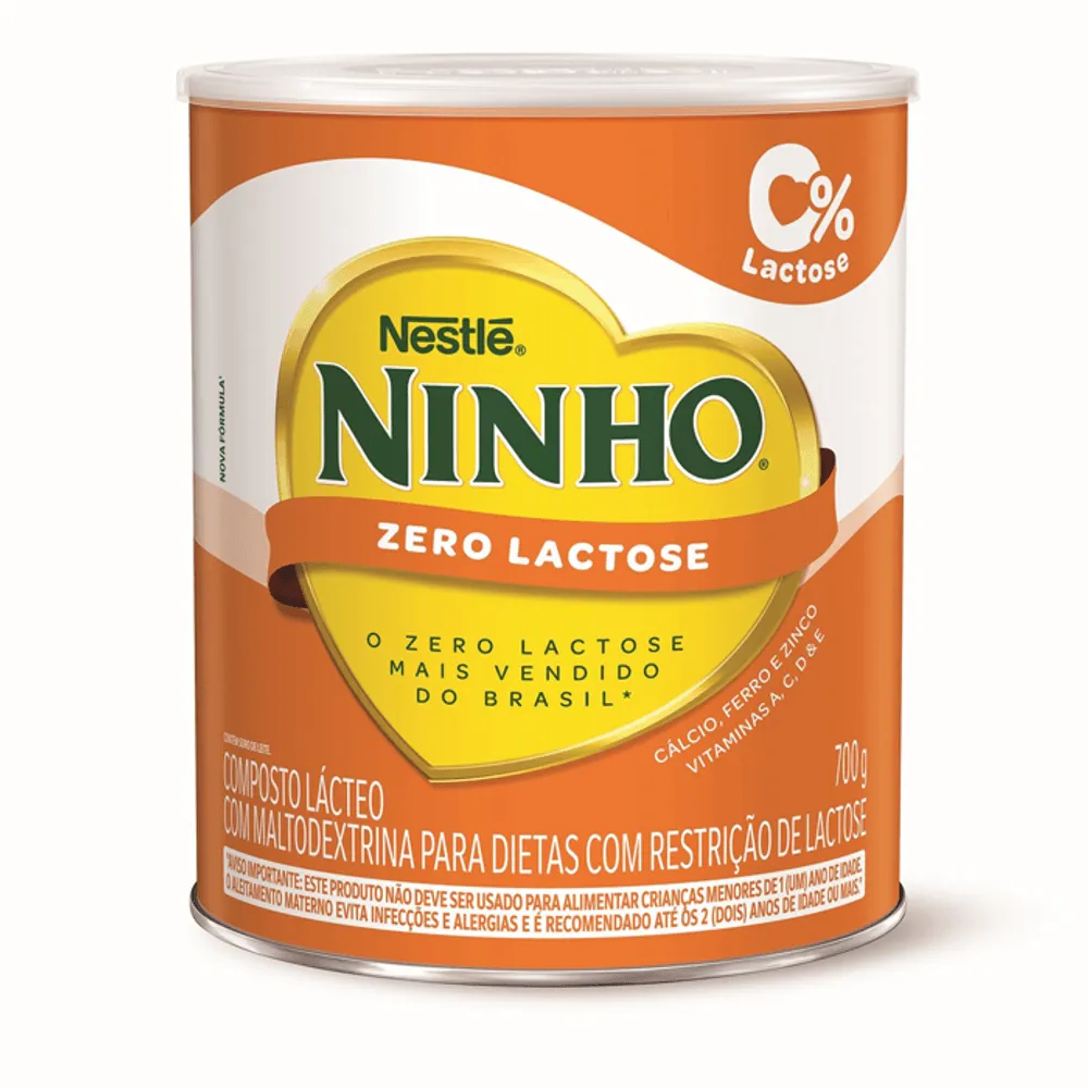 [R$27,87 cada] 2 Unidades Composto Lácteo NINHO® Zero Lactose 700g