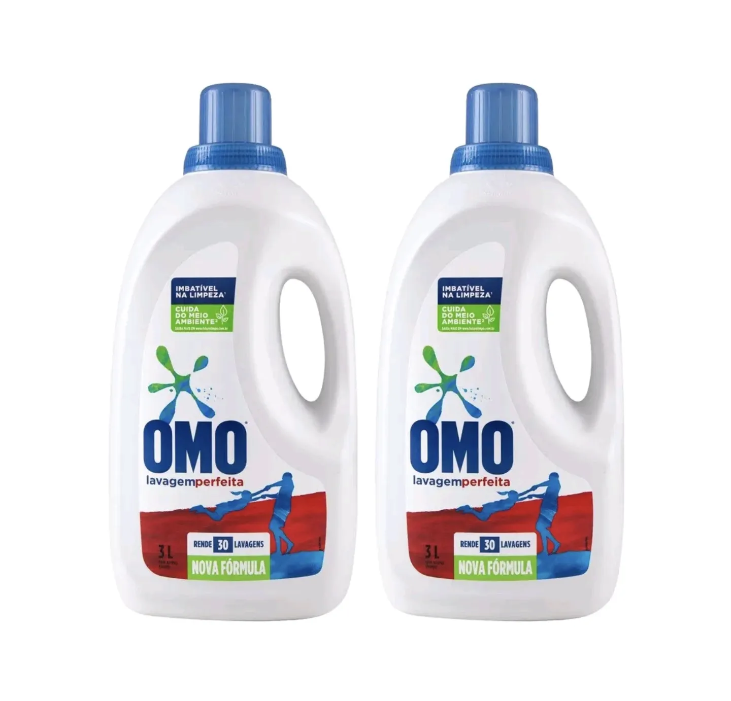 Kit Sabão Líquido Omo Lavagem Perfeita - 3L Cada 2 Unidades