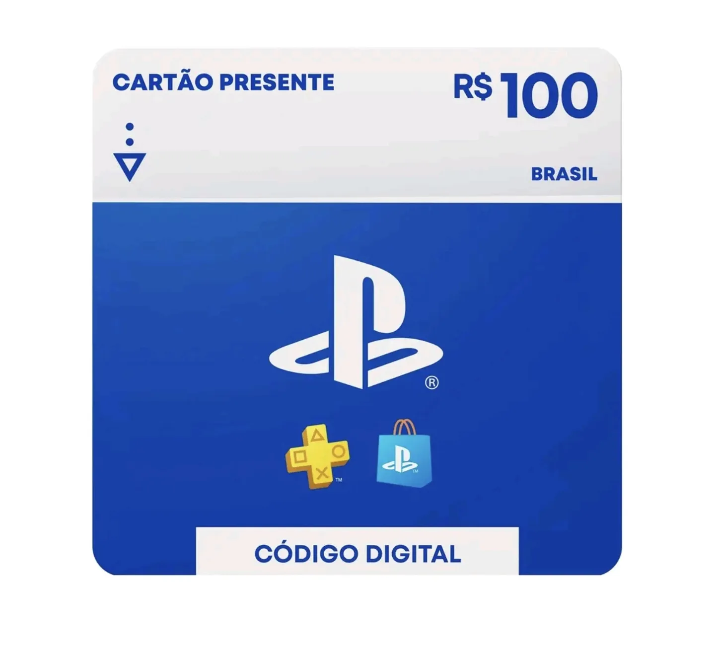 Cartão Presente Digital PlayStation Store R$ 100,00 Sony PlayStation