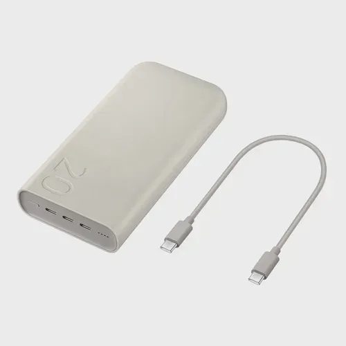 Bateria Carregador Power Bank Samsung Portátil 3x USB-C, 20000mAh, Super Rápida 45W