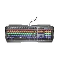 Teclado Mecânico Gamer Trust Scarr GXT 887, LED Rainbow, Switch Vermelho, Win Lock Key, QWERTY, Anti-Ghosting, US - 23385