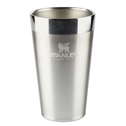 Stanley - Copo de cerveja isolado, copo empilhável Stay Chill de 473 ml, para bebidas quentes ou frias, Stainless Steel