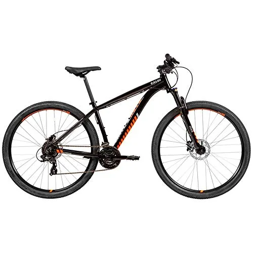 Caloi Bicicleta Extreme, Aro 29, Tamanho 17, Câmbio Shimano 24 Velocidades, Suspensão com Trava, Preta