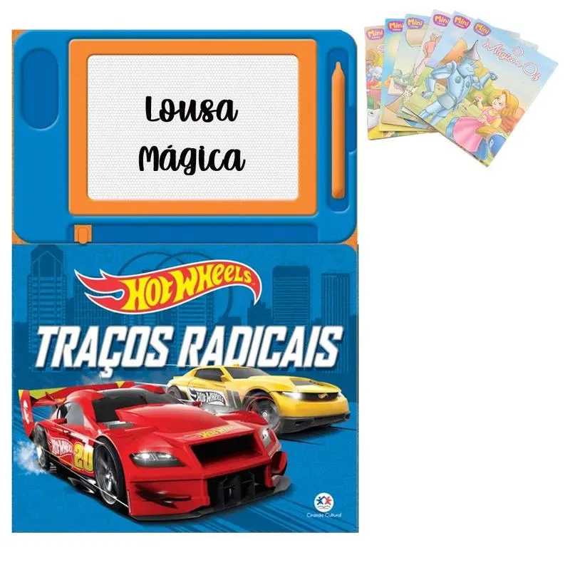 Lousa Mágica com Livro - Hot Wheels