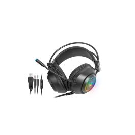 Headset Gamer Fortrek Crusader RGB USB P2 50mm - Preto