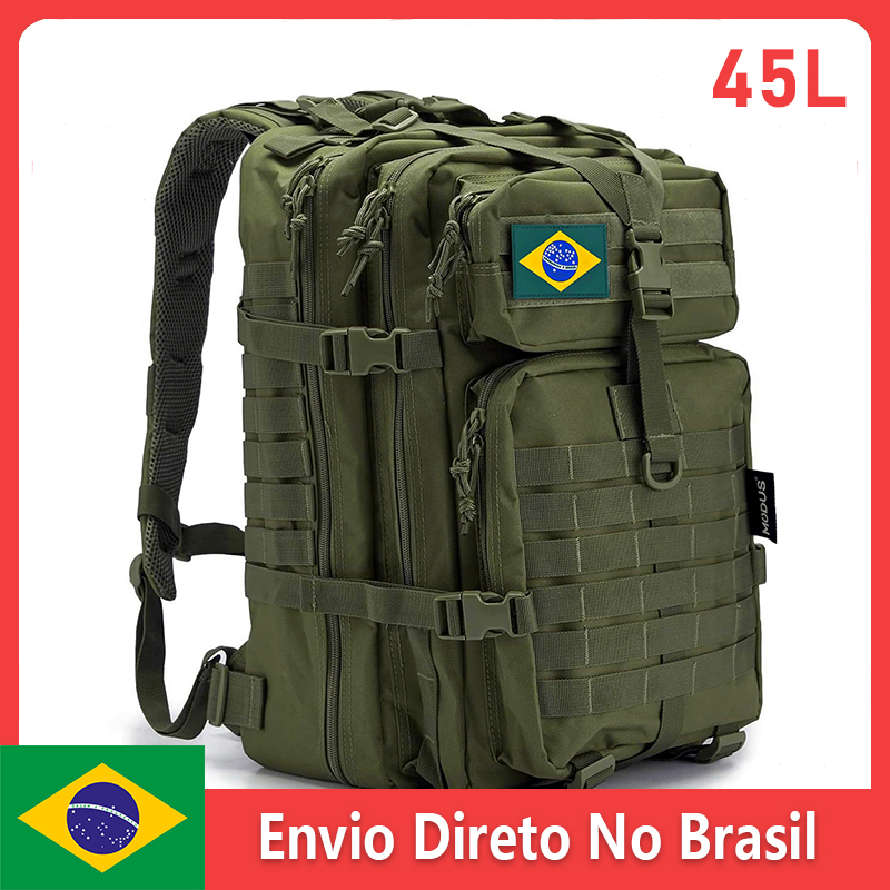 [Do brasil] Mochila Tática 50L Impermeável