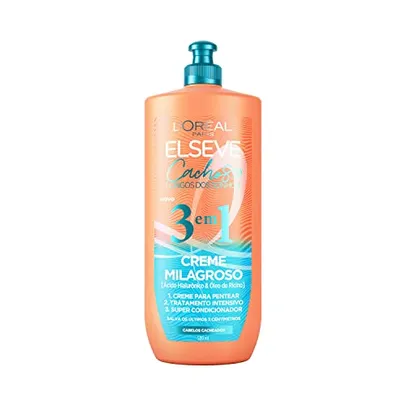 [REC / +por- R$ 12,58 ELSÉVE Creme Milagroso 3 Em 1 L'Oréal Paris Elseve Cachos Longos Dos Sonhos 500Ml
