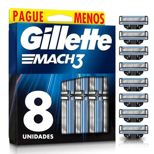 Gillette Mach3 COMUM - Carga - Leve 8 Pague 6 (pack pode variar)