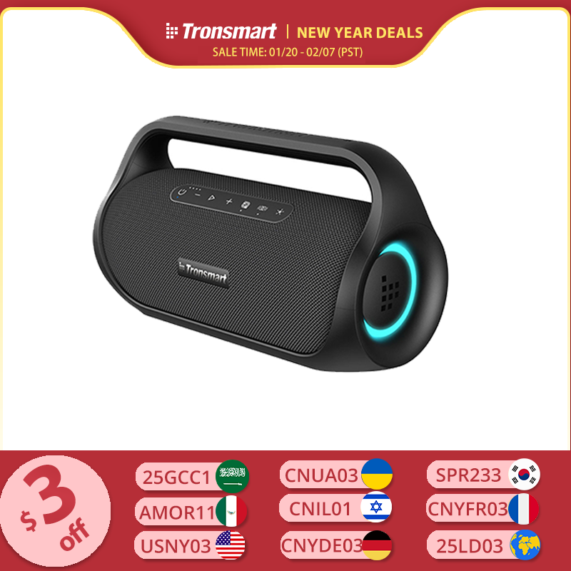 【DoBrasil/Paypal】Caixa de Som Tronsmart Bang Mini Speaker 50W com Bluetooth 5.3 NFC e Powerbank