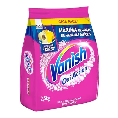 [Rec] Vanish Tira Manchas Em Pó Multi Power Oxi Action 2 5Kg Refil Econômico Para Roupas Coloridas