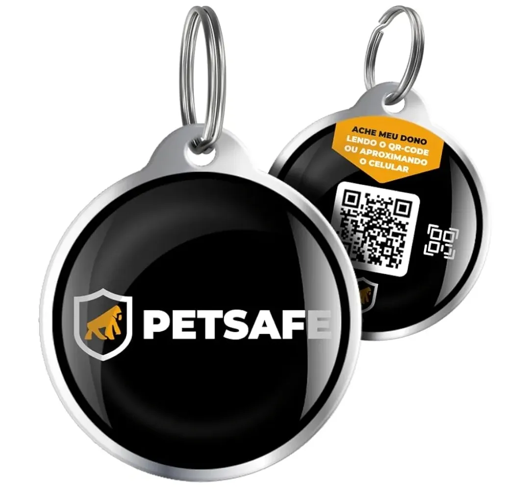 [10und] Gshield Pingente Tag de Identificação para Coleira de Cães e Gatos com QRCode, a Prova D'água, PetSafe (3cm, 10 Unidades)