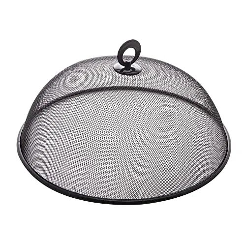 Tela Protetora para Alimentos de Metal Revestida com Plástico Preta 24,5cm x 9cm - Lyor