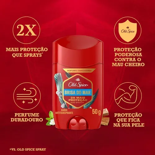 [ PRIME | REC | + POR - R$ 12 ] Desodorante em Barra Antitranspirante Old Spice Mar Profundo - 50g