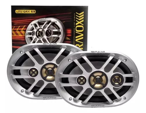 Par Alto-falantes QRX-69 360W RMS 6x9 Quadriaxial Bravox