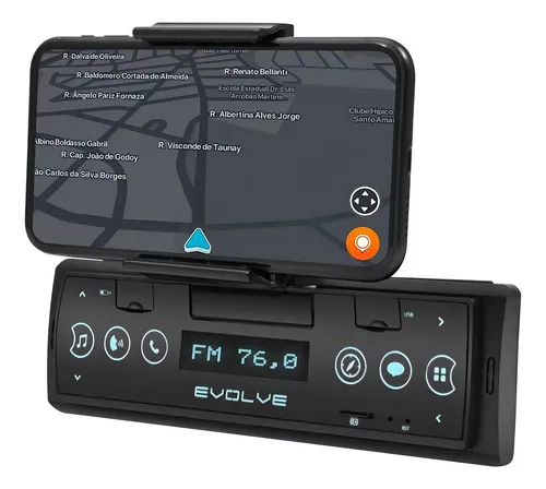 Auto Radio Som Automotivo Evolve Mp3 Multilaser 4x35w Rgb