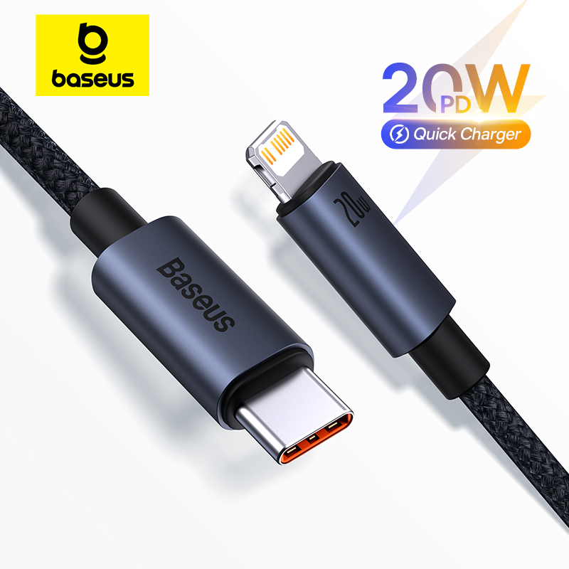 [Com Taxa] Cabo USB-C p/ Lightning Carregamento Rápido iPhone Baseus