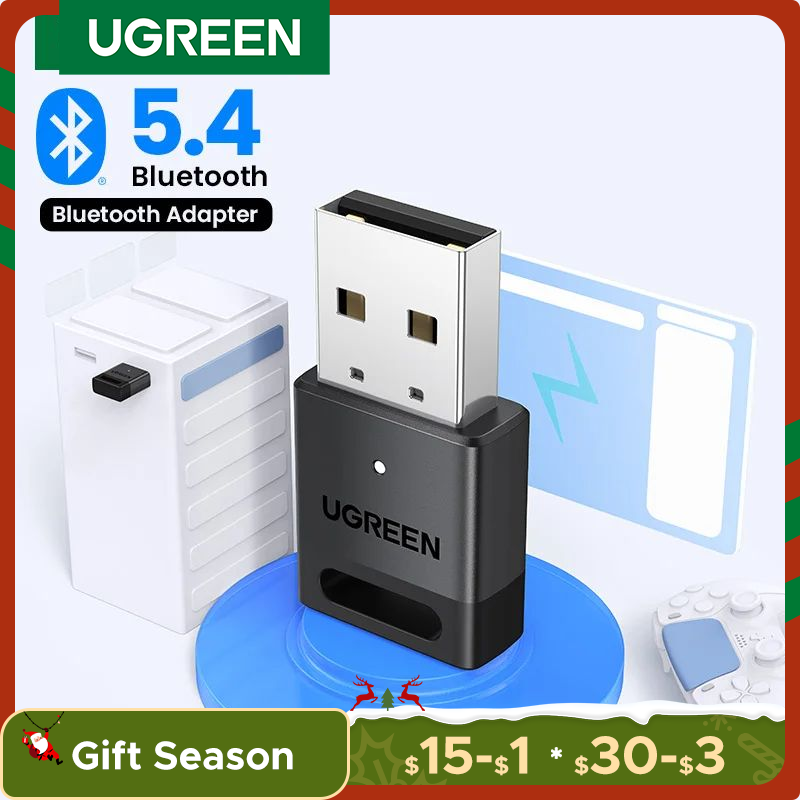 (MOEDAS R$ 32,99) UGREEN Dongle USB Adaptador Bluetooth 5.4 Receptor e Transmissor