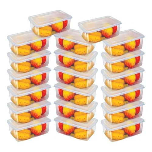 [R$2 CADA] Kit 15 Potes Transparentes 500 ml BPA Free Marmita Fitness Freezer Microondas #Shopee ⚡️