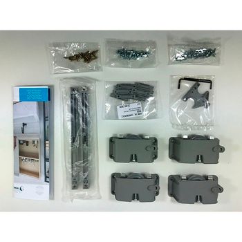 Kit Porta de Correr LINEA Painel Top 1 Porta 30kg Sobreposto 1 un Rometal