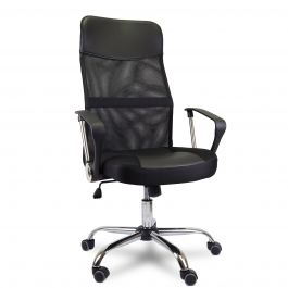 Cadeira de Escritório Flexy Leaf Preta, Base Giratória e Sistema Relax