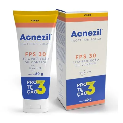 [+Por- R$ 14,78] Acnezil Protetor Solar Facial FPS 30 - 60g