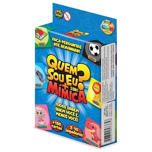 Jogo Quem Sou Eu? + Mímica GGB Plast