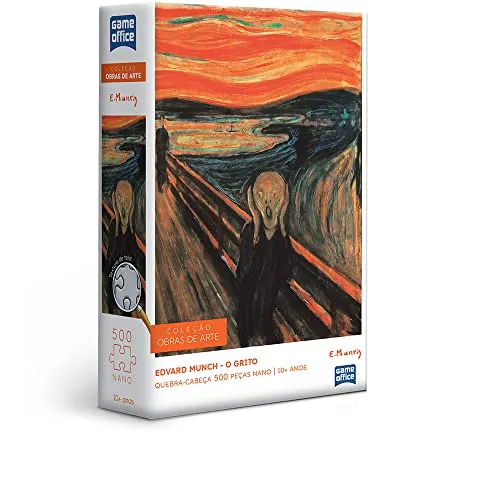 [R$17 +POR-] Edvard Munch: O Grito - Quebra-cabeça - 500 peças nano - Toyster Brinquedos