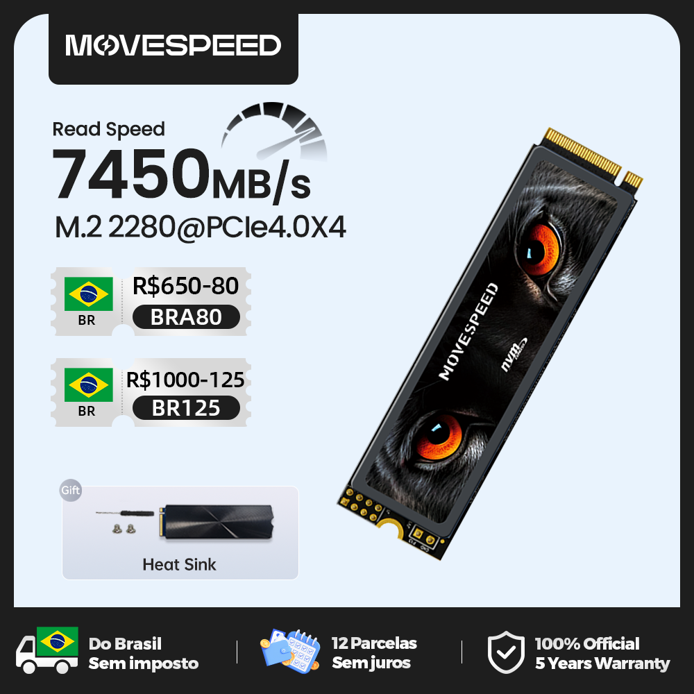 [BR] SSD NVME Gen4 Movespeed 7450MBps 1TB