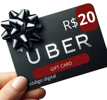 Gift Card Uber Presente Cartão R$ 20 Digital