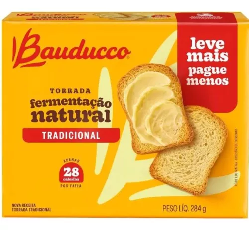 Pack Torrada Tradicional Bauducco Com 284g