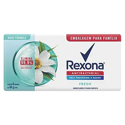[Rec/+Por - R$7,99] Rexona Sabonete Em Barra Fresh Pack 6 84G