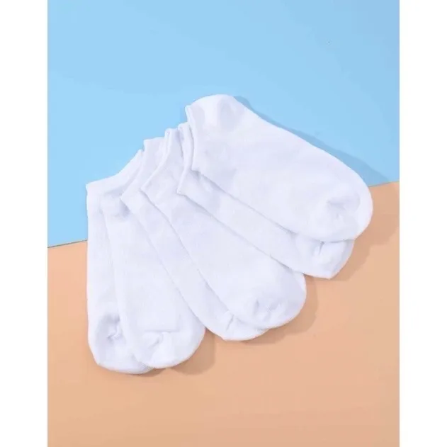 Pares de Meias Soquete Cano Curto (SOMENTE COR BRANCA KIT COM 24)