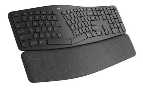 Teclado Sem Fio Ergo K860 Com Layout Dividido Preto Logitech Idioma Inglês US Qwerty