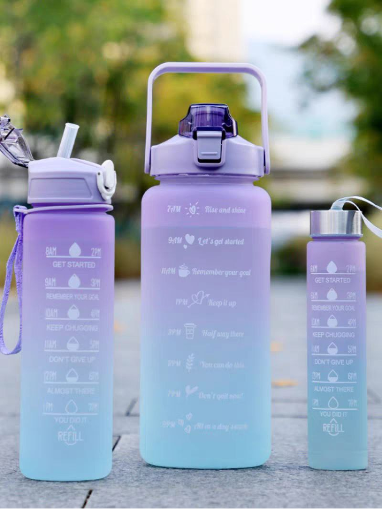 [MOEDAS R$ 8,88/BR] Garrafa Motivacional Academia Fitness Cores Aleatórias 2L