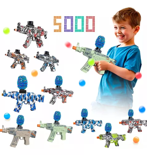 Arma De Gel Elétrica Mp5-m16-ak47 Elite + 5.000 Bolinhas