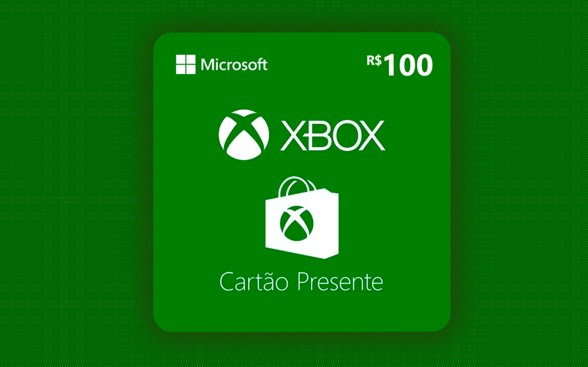 Gift Card Cartão Presente R$ 100 Xbox / Microsoft Store